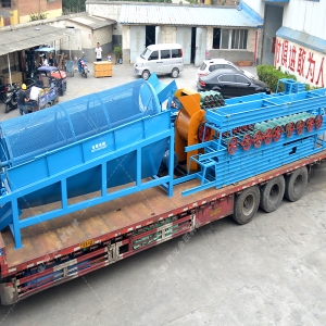 86雙級粉碎機生產線發貨圖片_發往廣西百色_破碎篩分金礦石