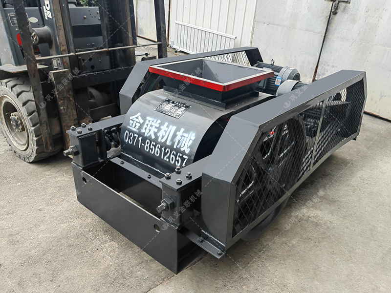 2PG400X250小型對輥破碎機發貨圖片_發往江蘇蘇州_破碎硅鐵